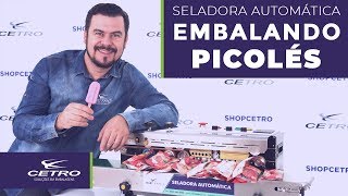 Embalando picolés  Seladora Automática Contínua SA1000W [upl. by Netsrijk]