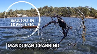 Australia Day long weekend Crabbing adventures in Mandurah Estuary [upl. by Mccormick]