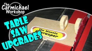 Craftsman Contractor Table Saw Upgrades amp SawStop Hot Dog Test Parody [upl. by Eatnom299]