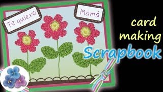 Tarjetas Mama Scrapbook Card Making Postales Felicitaciones Tarjetas de Cumpleaños Pintura Facil [upl. by Fulvi]