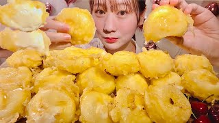 ASMR Fried Ice Cream🍨【Mukbang Eating Sounds】【English subtitles】 [upl. by Gorton]