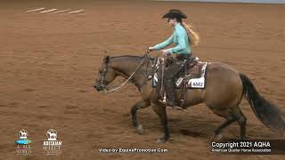 2021 AQHA Junior Ranch Riding [upl. by Ahsinotna]