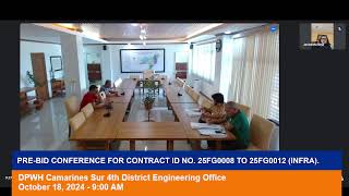 Procurement Livestream of DPWH Camarines Sur 4th DEO on October 18 2024 [upl. by Aretina]