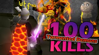 Loot From 100 Tormented Demons  OSRS [upl. by Iridissa]