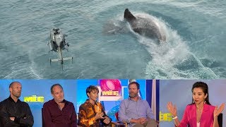 The Meg Cast Discusses Difficulties of Filming in Water [upl. by Arama83]