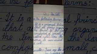 THE cell ch 1 class 9 define the following newsong song music love bollywood maths musicgenr [upl. by Dahlia]