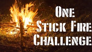 EASY Camp Fire From Just ONE Stick [upl. by Dodi]