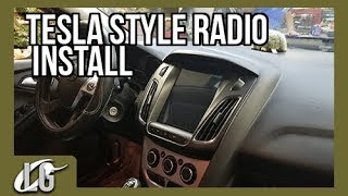 Tesla Style Android Touch Screen Radio Installed into Focus old video [upl. by Harold150]