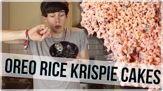 OREO RICE KRISPIE CAKES [upl. by Seuqcaj972]