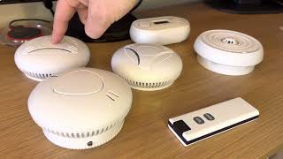 Device Setup  How to Pair Interlinked Battery Smoke Alarms Scottish Fire Regulation Smart Detect UK [upl. by Timms]