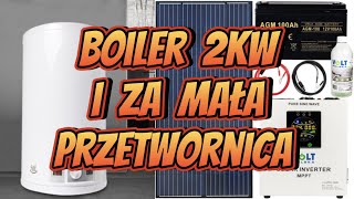 Grzalka 2kw z przetwornicy 500W Mikrofala z przetwornicy 700W Koniec przeciążania [upl. by Nivlag401]