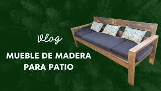 Mueble de Madera para Patio  Recycled Outdoor Sofa PatioSofa PatioCouch OutdoorFurniture [upl. by Ranitta]