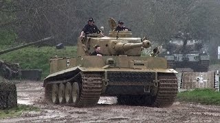 🇩🇪 Tiger Tank 131 Sounding Great In The Mud and Rain [upl. by Brunelle]