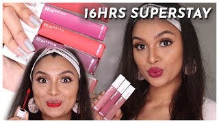 MAYBELLINE SUPERSTAY MATTE INK  13 New Shades  BeautiCo [upl. by Ciaphus]