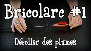 Bricolarc  1  Décoller des plumes collées à la cyano pilote [upl. by Bone]