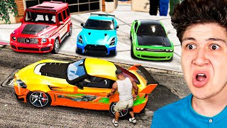 ROBANDO TODOS los COCHES DEPORTIVOS de GTA 5 🚘🏁 Película [upl. by Walling336]