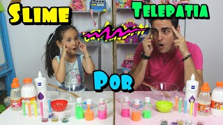 SLiMe PoR TeLePaTía El Reto de acierta el slime [upl. by Lobel]