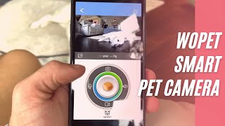 WOPET Smart Pet Camera Review Manual  WOPET Dog Treat Dispenser Full HD WiFi Pet Camera [upl. by Labinnah]