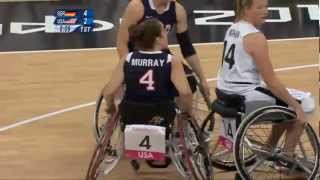 Wheelchair Basketball  Womens  GER versus USA  London 2012 Paralympic Game [upl. by Adnovoj21]