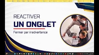 Reactiver longlet fermer accidentellement [upl. by Linehan]