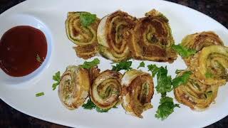 pizza pinwheel snacks Two types of pinwheel easy and delicious recipe Meghanaskitchen [upl. by Ananna783]