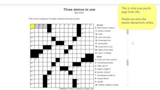 Making an interactive web crossword puzzle [upl. by Adolfo]