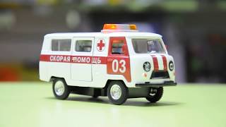 Игрушка UAZ 39625 скорая помощь quotТехноПаркquot 131654 [upl. by Anehta863]