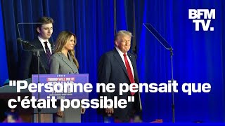 Présidentielle américaine le discours de Donald Trump revendiquant sa victoire [upl. by Nethsa]