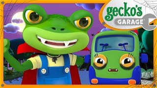 Spooky Scary Halloween Sing Along 🦇🎃  Geckos Garage  Trucks For Children  Cartoons For Kids [upl. by Iiette]