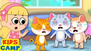 Three Cute Little Kittens 🐱  Nursery Rhymes And Baby Songs For Kids  KidsCamp [upl. by Acinonrev]