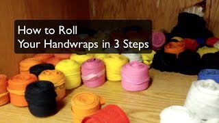 How to roll up handwraps [upl. by Kinzer]