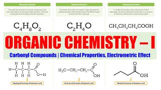 39 Carbonyl Compounds Chemical Properties Electrometric Effect  Organic Chemistry 01  BPharma [upl. by Eural]