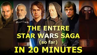 The Entire Star Wars Saga so far Explained in 20 Minutes [upl. by Scot730]