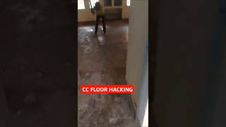 Cement concrete floor hacking । CC flooring hacking। CC FLOOR demolition [upl. by Hook977]