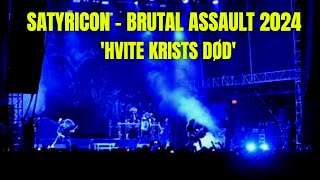 SATYRICON  Hvite Krists Død live at Brutal Assault Festival 2024 [upl. by Ketti]