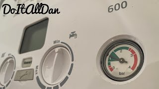 How To Top Up Pressure On A Combi Boiler  Baxi 600 [upl. by Lexa695]