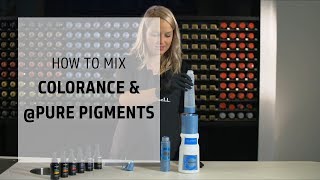 How to mix Colorance with Pure Pigments  How to Mix  Goldwell Education Plus [upl. by Balbur]