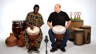 How to Play a Bass Sound on Djembe  African Drums [upl. by Johnstone109]