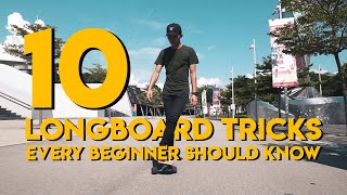 10 Longboard Tricks Every Beginner Should Know [upl. by Averir]