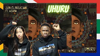 Sun El Musician X Azana  Uhuru  Reaction Video  Learn Swahili  Swahilitotheworld [upl. by Atinas]