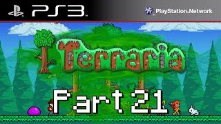 Lets Play Terraria PS3 Part 21  3 Boss Fights In One Video [upl. by Comethuauc245]