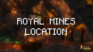 Hypixel Skyblock Dwarven Mines  Royal Mines Location [upl. by Laeira]