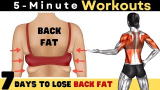 5 Minutes to Lose BACK FAT BRA BULGE AND FLABBY ARMS in 1 Week [upl. by Ennazor481]