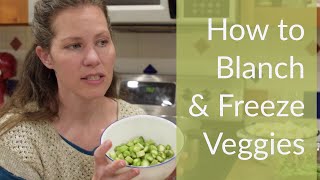 Preserve Veggies in Minutes  How to Blanch and Freeze Vegetables  SO EASY [upl. by Possing]