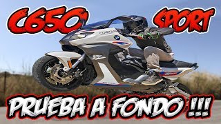 BMW C650 SPORT  PRUEBA A FONDO DE UNA SCOOTAH MUY TOP [upl. by Davidoff301]