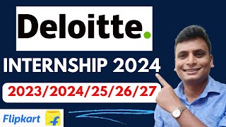 Deloitee Internship 2024  Internship For 2023 24 25 26 27 Batch  Internship For College Students [upl. by Ramej82]