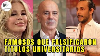 Los Famosos que Trucharon Titulos Universitarios [upl. by Alia]