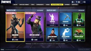 FORTNITE  Boutique du 24 octobre Skins quotOBLIVIONquot  quotBÊTE DE SCÈNEquot [upl. by Tolmann129]