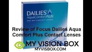 Review of Focus Dailies Aqua Comfort Plus Contact Lenses [upl. by Dloraj273]