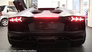 Mean Lamborghini Aventador w Sport Exhaust Start amp Rev [upl. by Helenka]